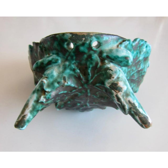 Scandinavian Modern Ceramic Faun Mask Sculpture, 1920s For Sale - Image 4 of 6