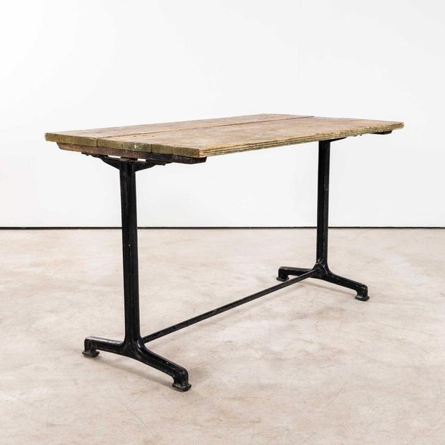 Vintage Bistro Dining Table, 1930s For Sale - Image 9 of 9
