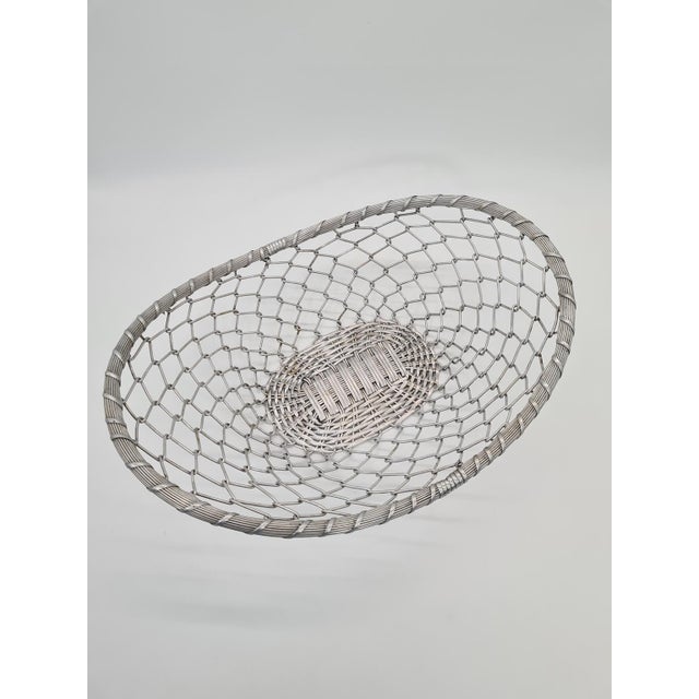 Mid-Century Modern Modernist French Aluminum Fruit Basket, 1960s For Sale - Image 3 of 12