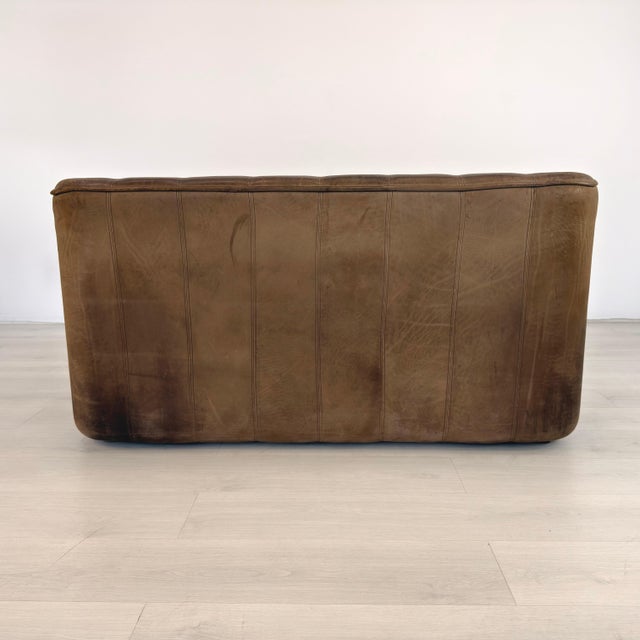Brown De Sede Ds 44 Two-Seat Leather Sofa For Sale - Image 8 of 14