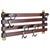 Italian Coat Rack in Teak, Brass and Black Enameled Iron, Italy, 1960s For Sale - Image 17 of 17