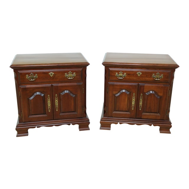 Pennsylvania House Cherry Nightstands a Pair Chairish