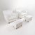 1940s Set of Italian Armchair and Ottoman in White Fabric, Italy, 1940s For Sale - Image 5 of 17