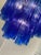 Metal Contemporary Blue "Tronchi" Murano Glass Sputnik Chandelier For Sale - Image 7 of 12