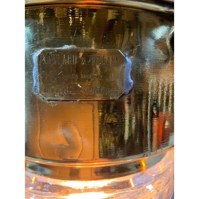 Brass Antique Ships Anchor Lantern by French Maker For Sale - Image 8 of 12