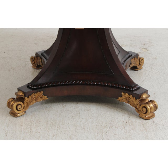 Brown Vintage Regency Style Mahogany Radial Table For Sale - Image 8 of 18
