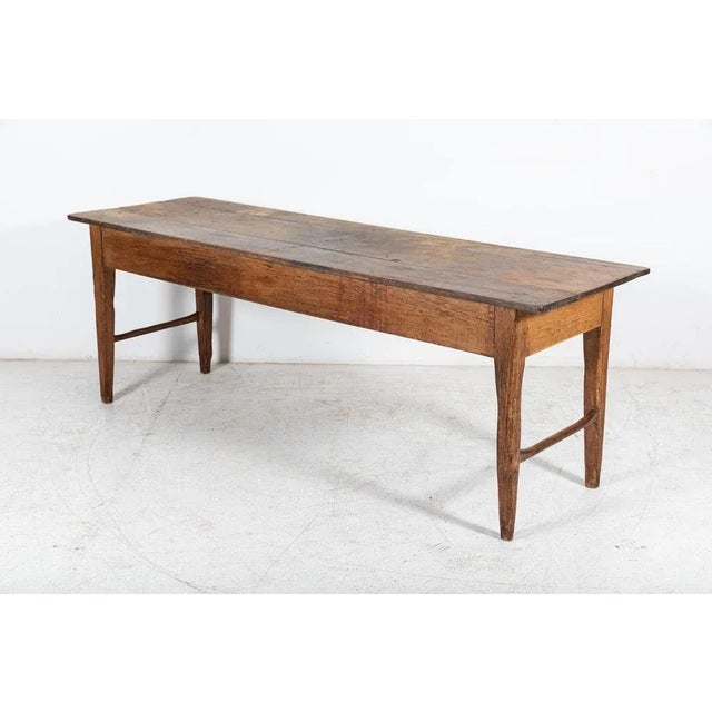 Large 19th Century English Vernacular 2 Plank Work Table For Sale - Image 10 of 17