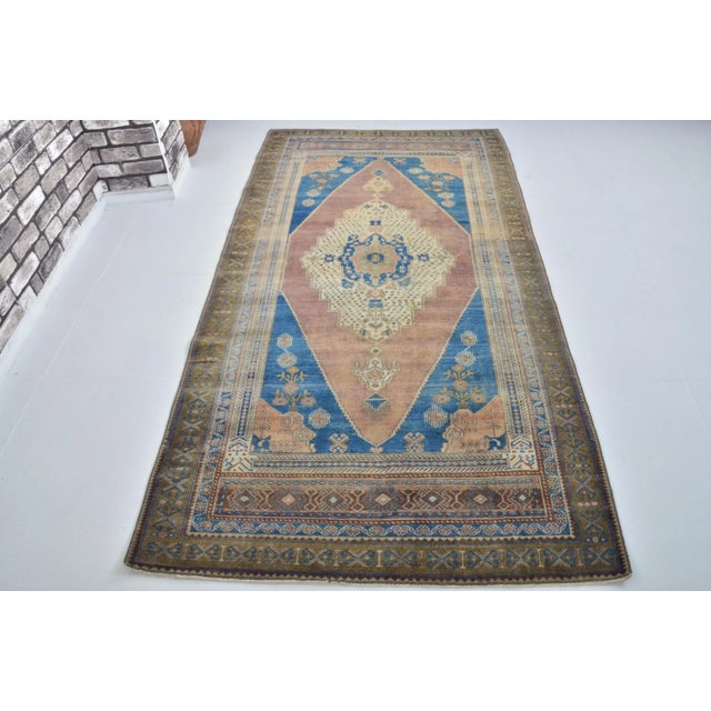 Hand Knotted Oushak Turkish Carpet For Sale - Image 11 of 11