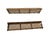 Pair of Vintage 79" Long/Wide Distressed Wood & Pressed Tin Architectural Wall Shelves For Sale - Image 14 of 15