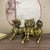 This striking pair of gilt bronze statues depicts Qilin, mythical hooved creatures from traditional folklore, captured in...