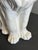 White 1970s Vintage Blanc De Chine Large Ceramic Lion Statue For Sale - Image 8 of 12