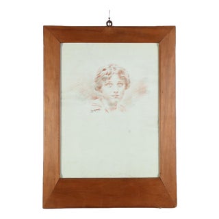 Luigi Conconi, Portrait Composition, Mixed Media on Paper, Framed For Sale