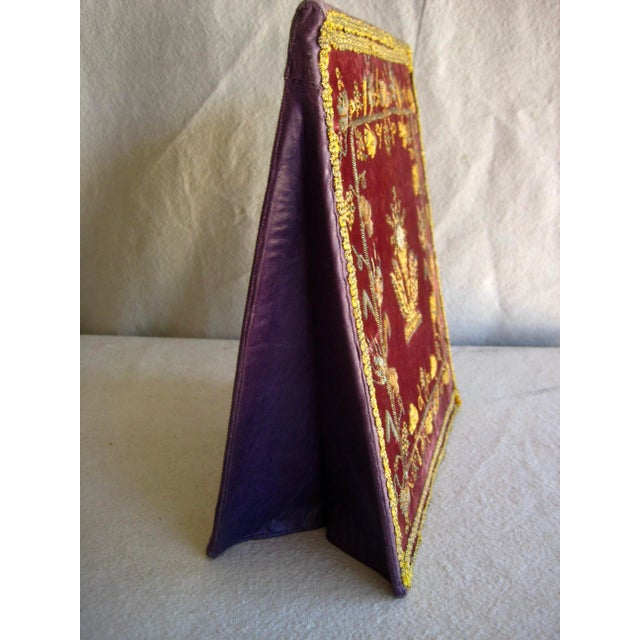 Red Mid 19th Century French Embroidered Chalice Hard Cover Veil For Sale - Image 8 of 9