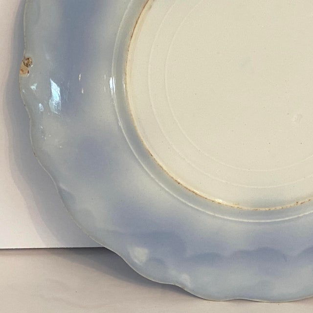 Flow Blue W. H. Grindley & Co England "Clarence" Made in England Plate For Sale - Image 12 of 15