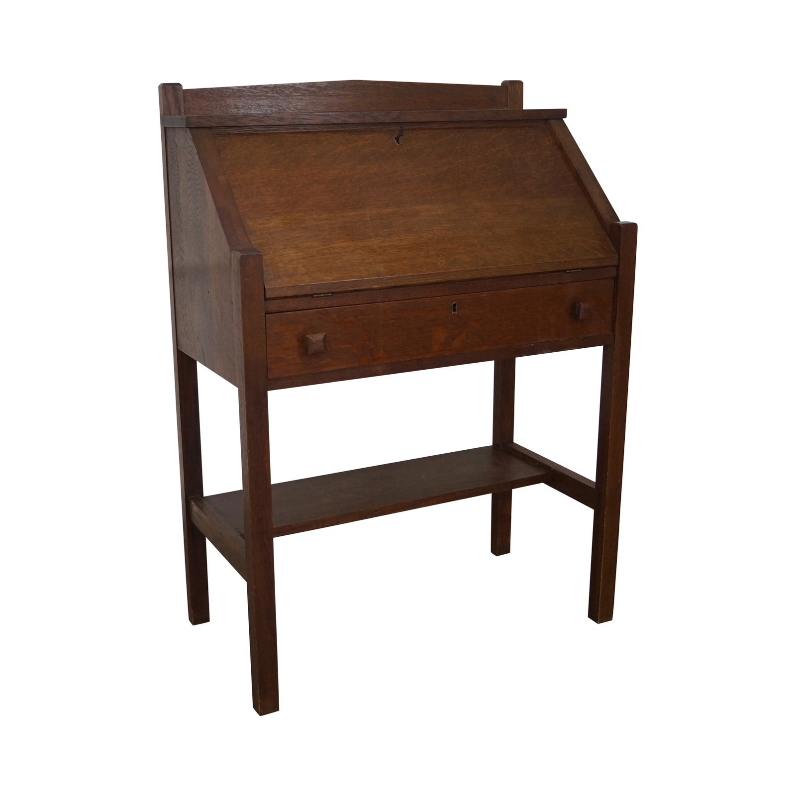Antique Mission Oak Slant Front Writing Desk Chairish