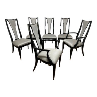 Italian Modern Style Dining Chairs From Ryan Korban Interior - Set/6 For Sale