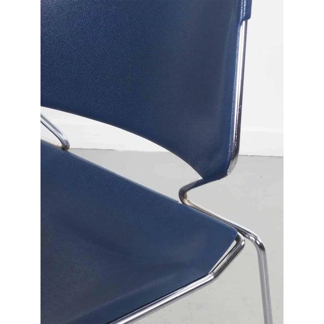 Blue Blue Matrix Chair by T. Tolleson for Krueger, 1970s For Sale - Image 8 of 11