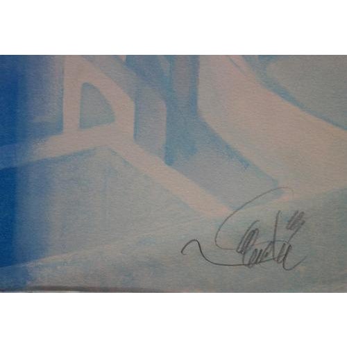 Jean-Baptiste Valadie, White Light on Santorini, Original Lithograph For Sale - Image 4 of 6