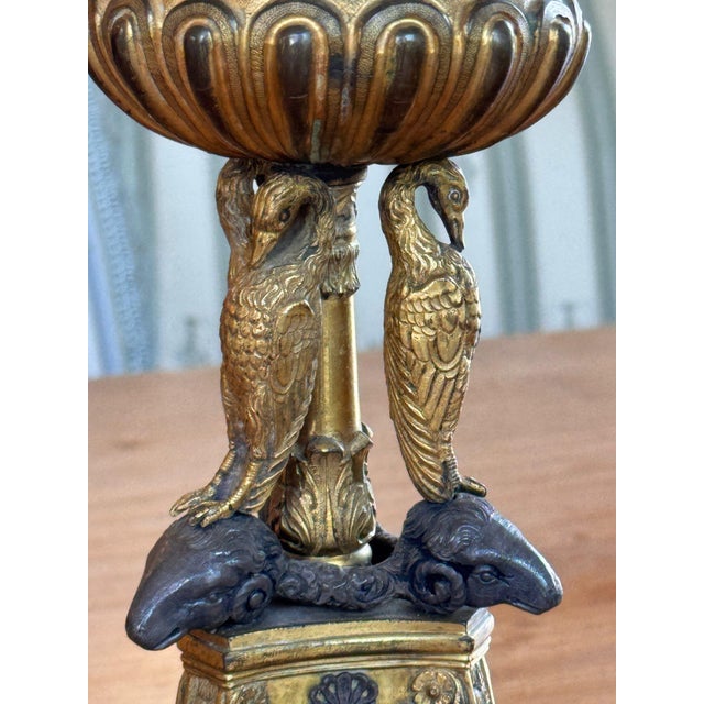 Metal 19th Century Italian Grand Tour Bronze Urn With Eagles and Rams' Heads For Sale - Image 7 of 8