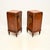 French Inlaid Walnut Bedside Tables with Marble Tops, 1870s, Set of 2 For Sale - Image 6 of 16