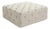 Calvin Tufted Square Ottoman - Linen For Sale