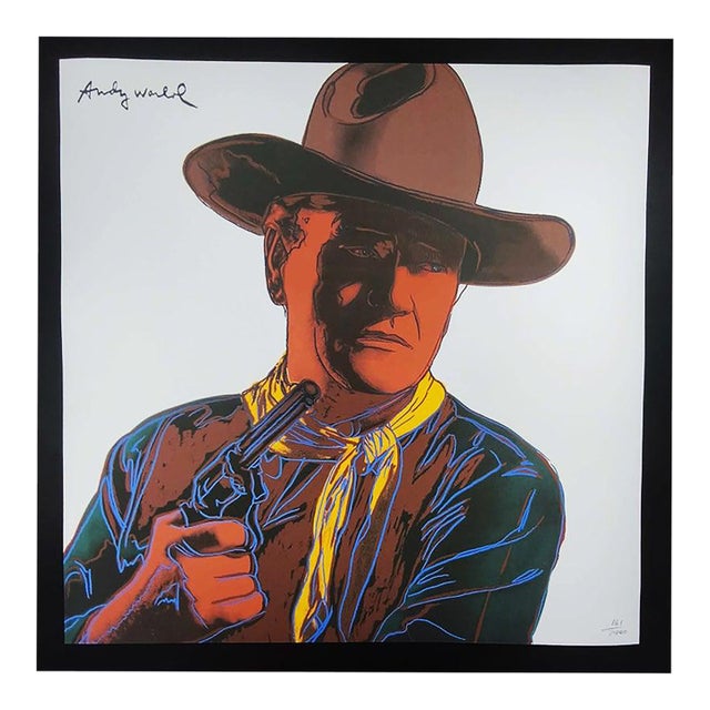 1980s After Andy Warhol, John Wayne Limited Edition Lithograph For Sale