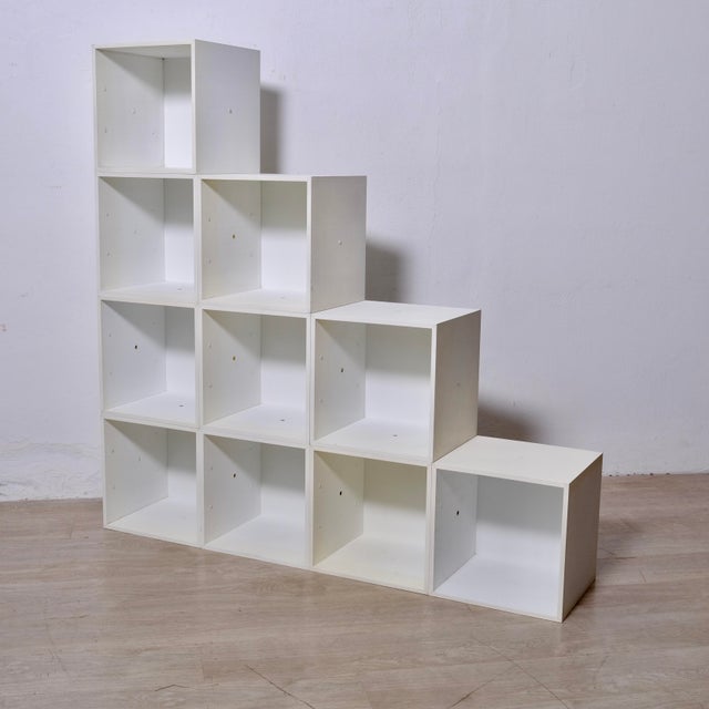 Original Modular Cube Bookcase, 1970s, Set of 10 For Sale - Image 14 of 18
