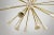 Italian Sputnik Chandelier in Brass and Ivory-Colored Aluminum, 1950s For Sale - Image 6 of 10