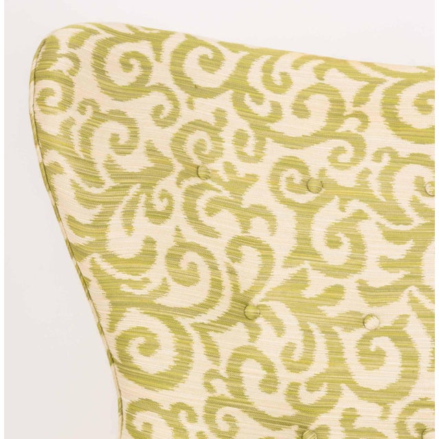 Chippendale Chippendale Style Upholstered Wingback Armchair For Sale - Image 3 of 8