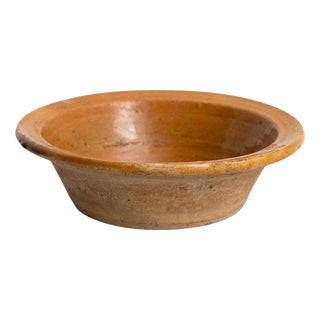 Rustic Ceramic Plate Vase in Earth Tone, 1940s For Sale