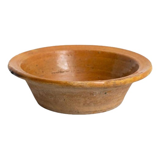 Rustic Ceramic Plate Vase in Earth Tone, 1940s For Sale