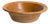 Rustic Ceramic Plate Vase in Earth Tone, 1940s For Sale