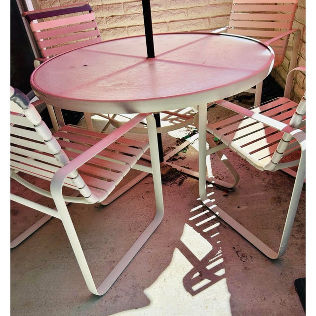 Tropitone Vintage Patio Set Four Chairs and a Table Brasilia For Sale - Image 4 of 12