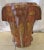 Wood Vintage Matched Pair of Carved Wood Elephant Stools / Tables, Circa 1970s For Sale - Image 7 of 10