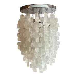 1970s Italian Fused Glass Chandelier