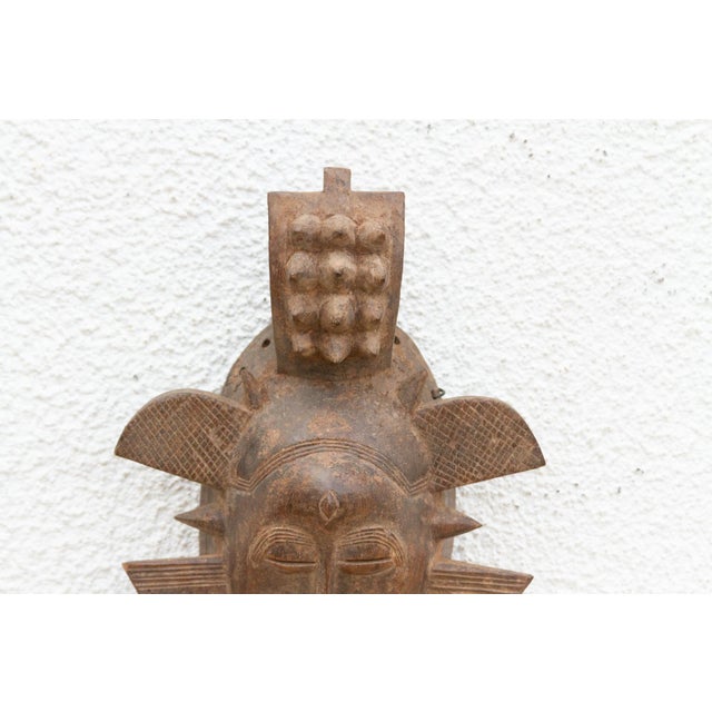 Ancient Kloma Crest African Mask For Sale - Image 4 of 7