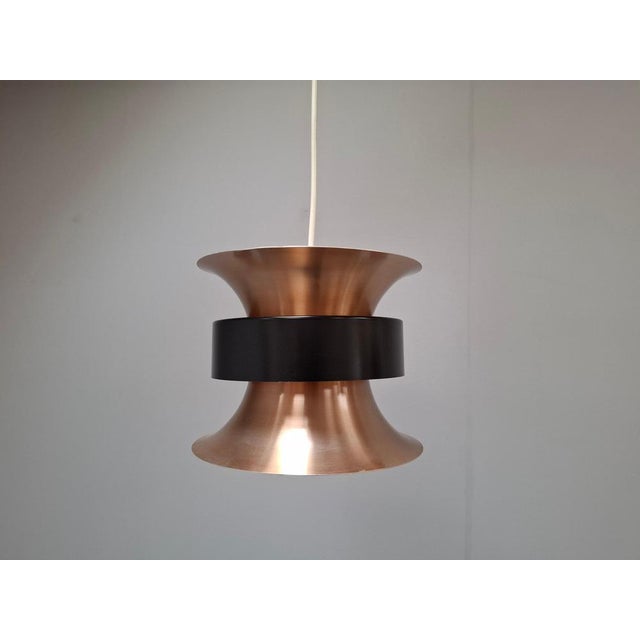 Vintage Danish Brass Pendant Light by Ben Nordsted for Lyskaer, 1970s For Sale - Image 17 of 18