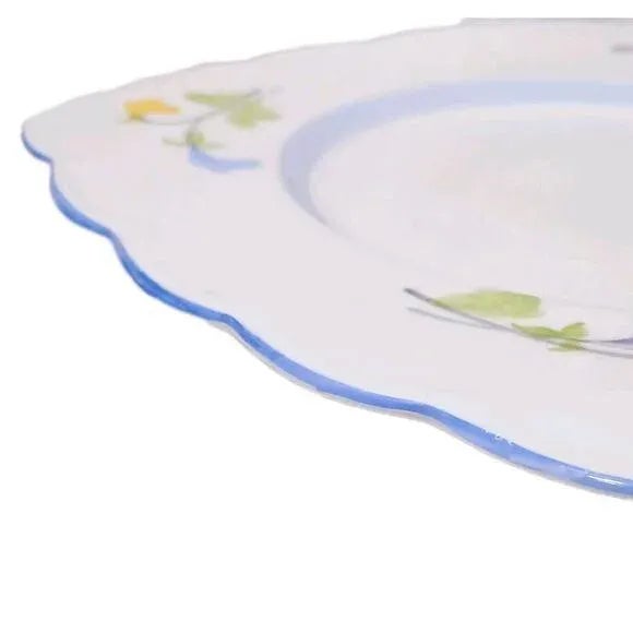 1940s a.b.j. Grafton Square China Plate 7" Pansies Floral England Replacement For Sale - Image 13 of 14