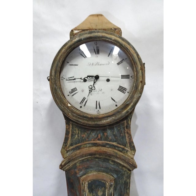 Mora Clock Swedish 100% Original Paint For Sale - Image 4 of 8