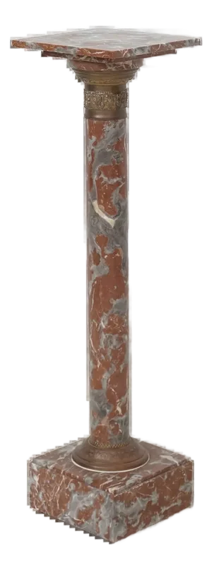 Rouge Marble Pedestal
