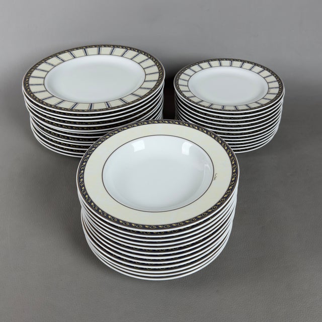 1990s Vintage Porcelain Dinnerware Set from Pierre Cardin, 1990s, Set of 41 For Sale - Image 5 of 13
