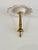 Vintage Victorian Style (Rose Motif and Gold) Porcelain Curtain Tiebacks - A Pair For Sale In Raleigh - Image 6 of 10