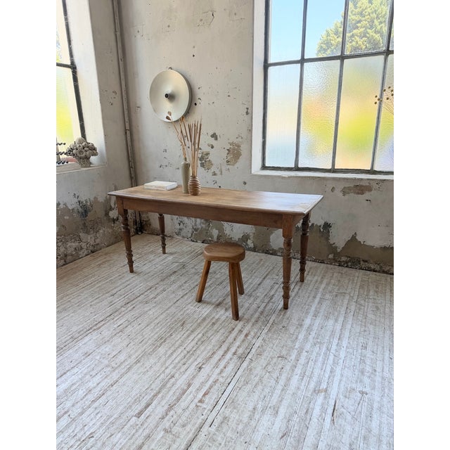 Beechwood Bistro Farmhouse Table, 1900 For Sale - Image 3 of 18