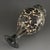 1950s 1950s Black Slip Carved Floral Yuhuchun Pear Shaped Ceramic Vase For Sale - Image 5 of 5