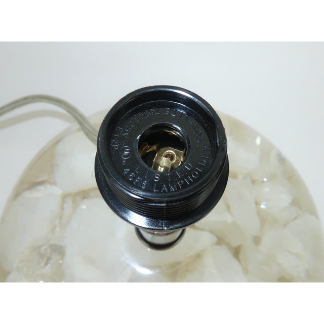 Gemstone Currey & Company Odette Encased Quartz Acrylic Table Lamp For Sale - Image 7 of 15
