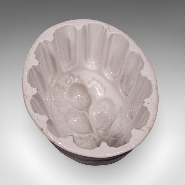 Set of 4 Antique Jelly Moulds, English, Ceramic, Country Kitchen, Victorian For Sale - Image 9 of 10