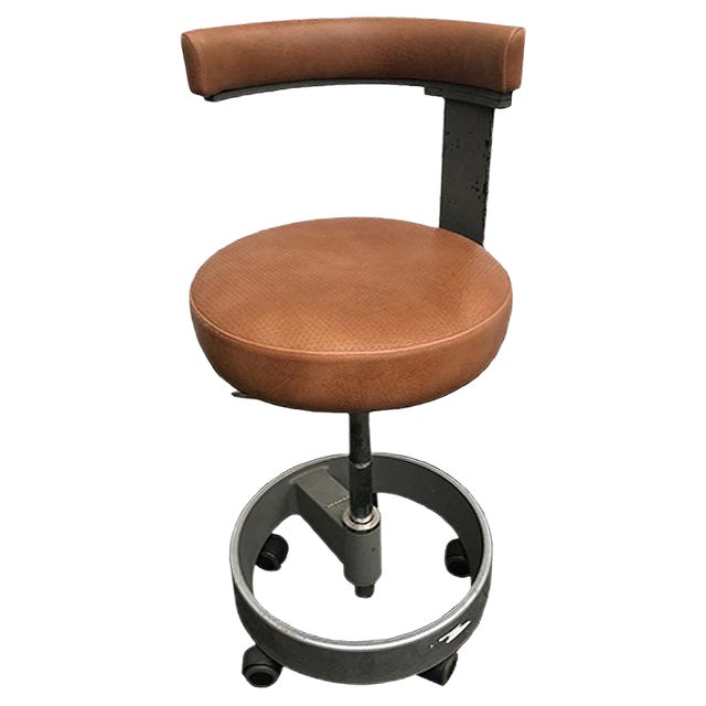 Adjustable Swivel Chair on Wheels from Siemens, 1960s For Sale