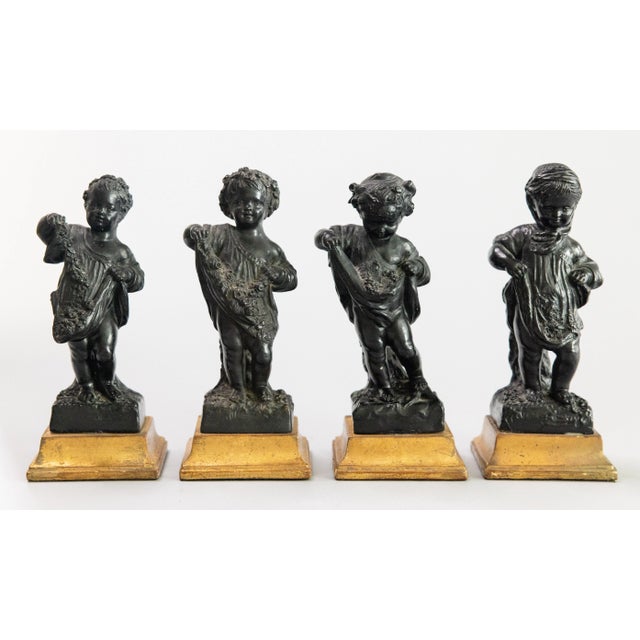 Vintage Italian Borghese Cherubs Putti Figurines - Set of 2 For Sale - Image 10 of 12