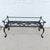 Vintage 19th Century French Wrought Iron Indoor/Outdoor Coffee Table With 1" Thick Table Top Glass. Wrought Iron Base:...