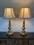 Late 20th Century Stiffel Cast Brass Table Lamps, Pair For Sale In San Francisco - Image 6 of 12